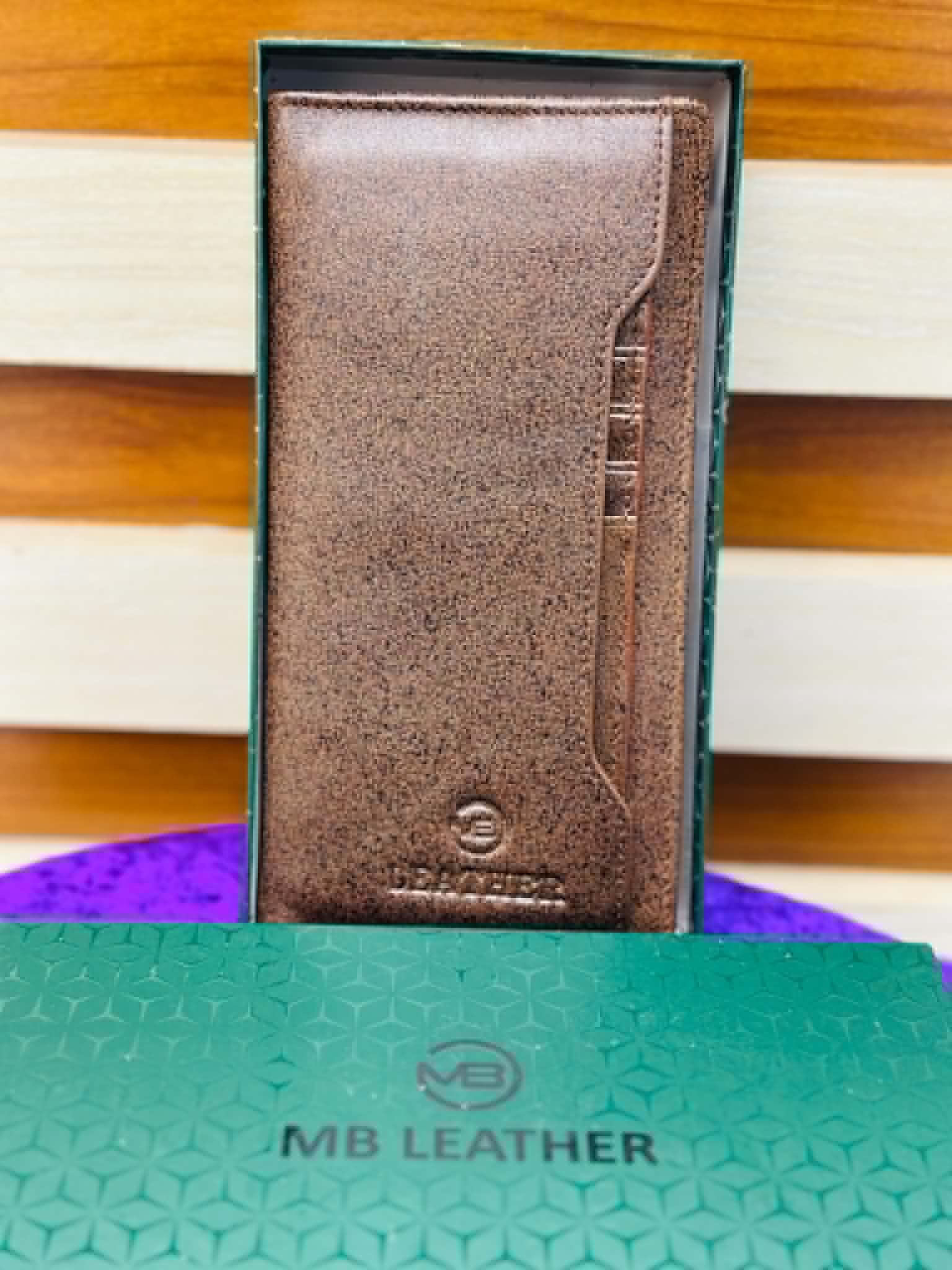 MB LEATHER  LONG PHON HOLDER MAN WALLET